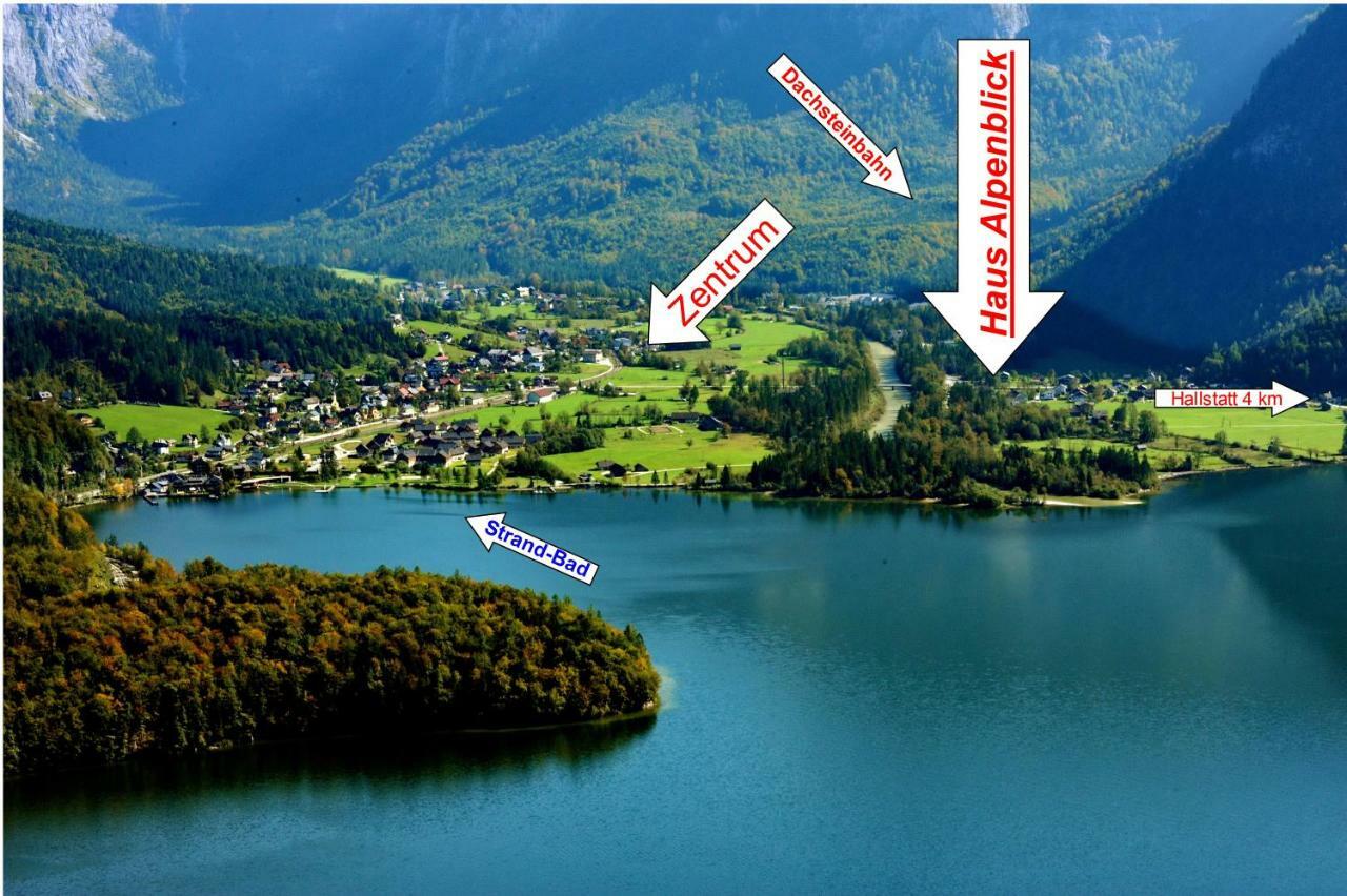 Haus Alpenblick Apartment Obertraun Bagian luar foto
